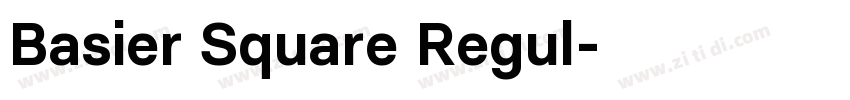 Basier Square Regul字体转换